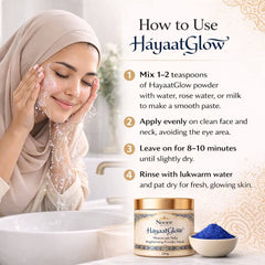 Nooree Beauty HayaatGlow Moroccan Nila Brightening Powder Mask – Pack of 3