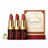 Nooree Beauty LayaliVelvet Matte Lipstick Trio- Pack of 3