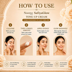 SafiyaGlow Tone Up Cream for Face & Body Glow