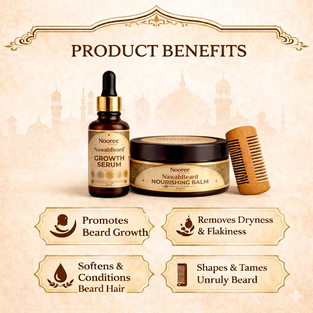 Nooree Beauty Nawab Beard Grooming Kit