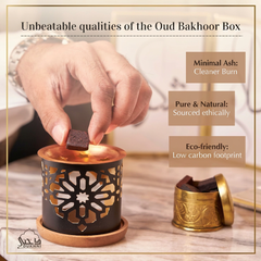Nooree Beauty Sukoon Bakhoor – Pack of 100 with Bakhoor Burner