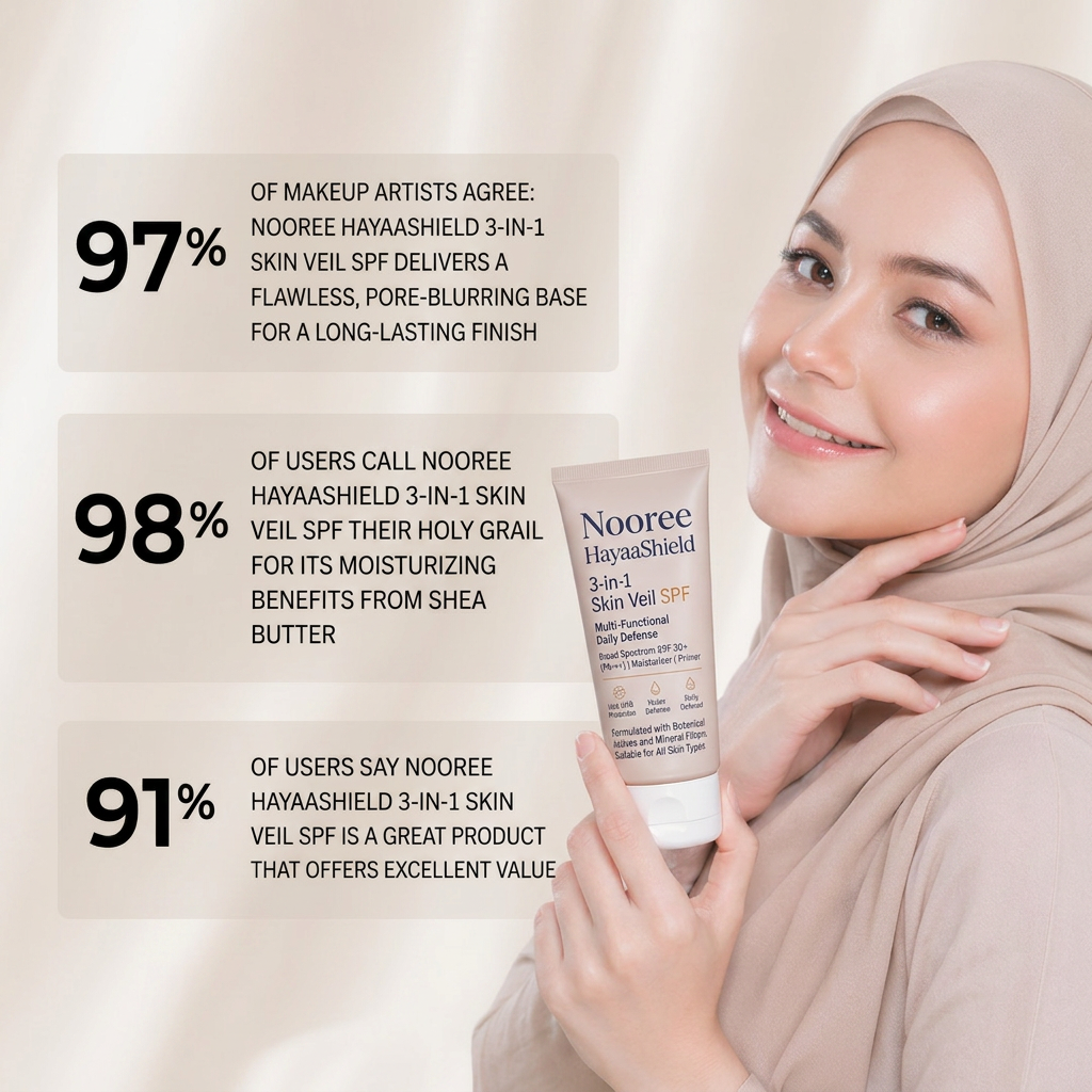 HayaaShield 3-in-1 Primer + Moisturiser with SPF