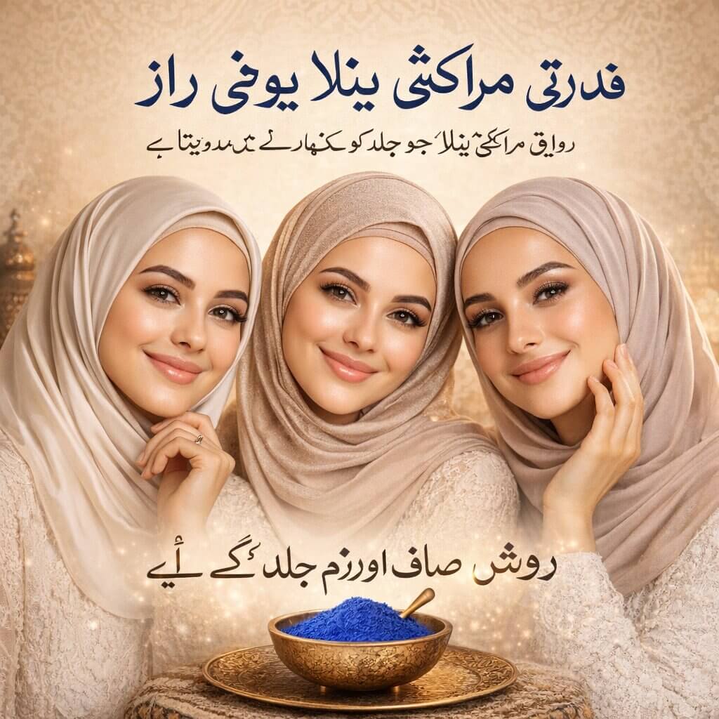 Nooree Beauty HayaatGlow Moroccan Nila Brightening Powder Mask – Pack of 3