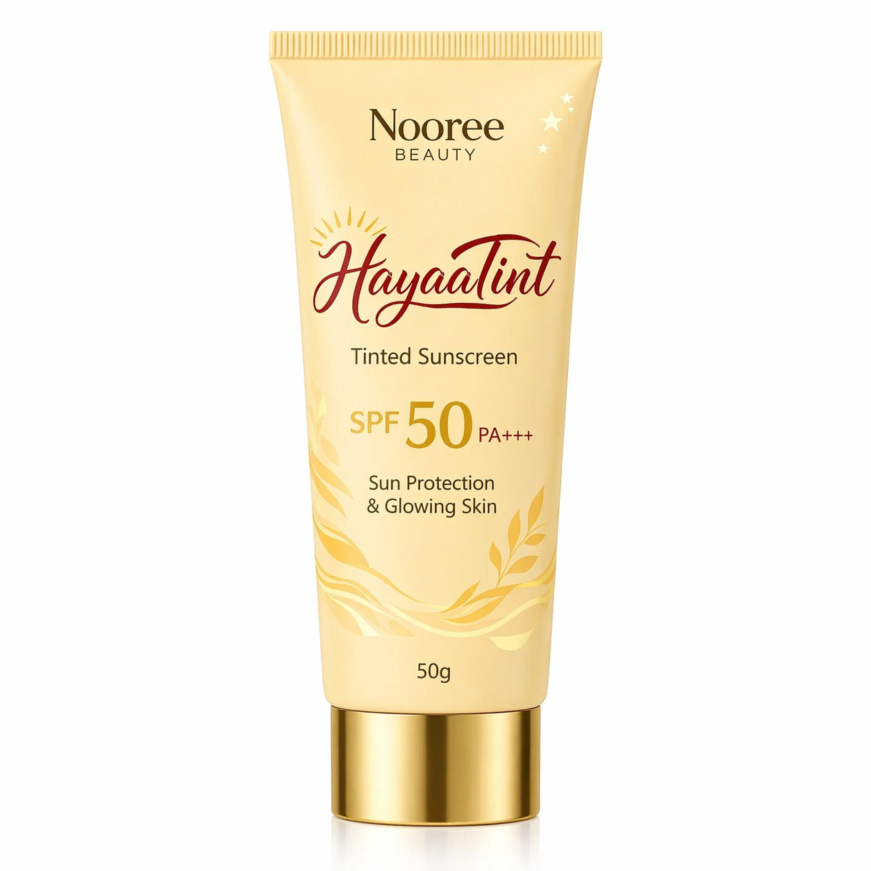 HayaaTint Kesar & Rose Water Tinted Sunscreen with SPF 50 PA+++