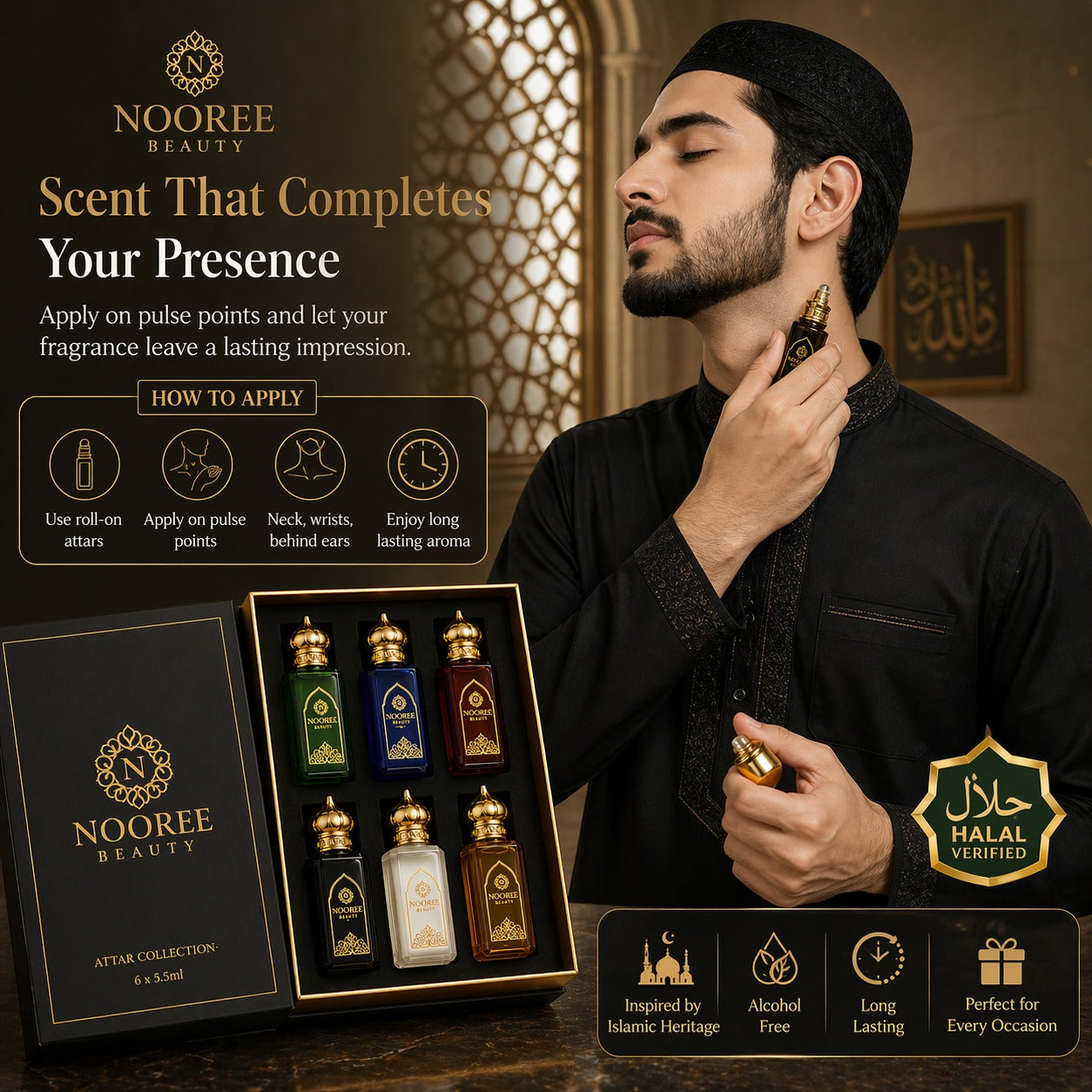Afsaana Luxury Attar Perfume Gift Set